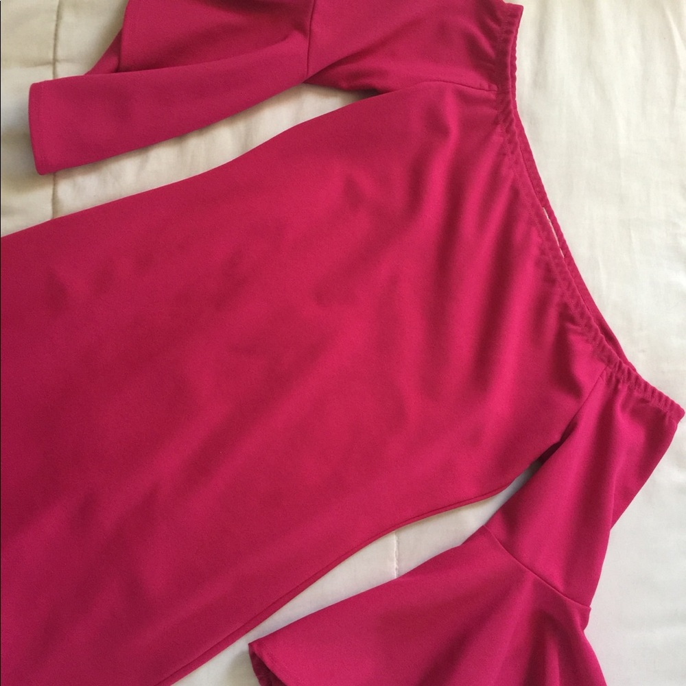 Hot pink dress
